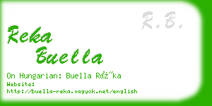 reka buella business card